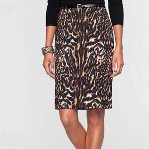 Talbots animal print skirt 🐅
